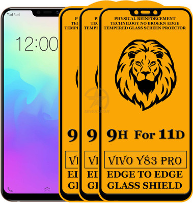 11D Edge To Edge Tempered Glass for Vivo Y83 Pro(Pack of 3)