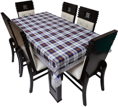 Casanest Checkered 12 Seater Table Cover(Multicolor, PVC)