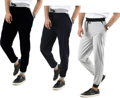 IndiWeaves Solid Men Multicolor Track Pants