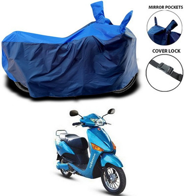 ANTHUB Waterproof Two Wheeler Cover for Hero(Electric Optima, Blue)