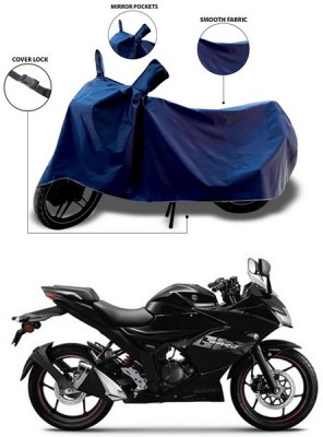 SEBONGO Waterproof Two Wheeler Cover for Suzuki(Gixxer SF, Blue)