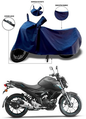 SEBONGO Waterproof Two Wheeler Cover for Yamaha(FZ-S FI, Blue)