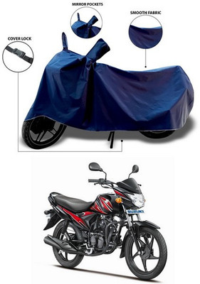 SEBONGO Waterproof Two Wheeler Cover for Suzuki(Hayate, Blue)