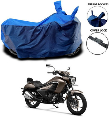SEBONGO Waterproof Two Wheeler Cover for Suzuki(intruder 150, Blue)