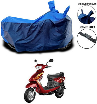 SEBONGO Waterproof Two Wheeler Cover for Indus(Yo Spark, Blue)