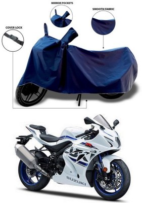 ANTHUB Waterproof Two Wheeler Cover for Suzuki(GSX, Blue)