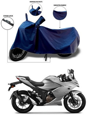 ANTHUB Waterproof Two Wheeler Cover for Suzuki(Gixxer SF, Blue)