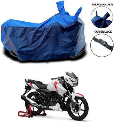 SEBONGO Waterproof Two Wheeler Cover for TVS(Apache RTR 160 4V, Blue)