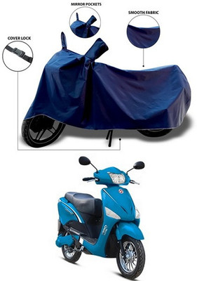 ANTHUB Waterproof Two Wheeler Cover for Hero(Electric Optima, Blue)