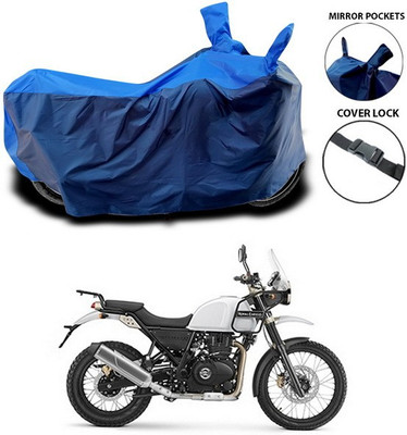 ANTHUB Waterproof Two Wheeler Cover for Royal Enfield(Himalayan, Blue)