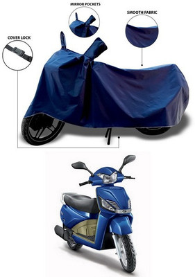 ANTHUB Waterproof Two Wheeler Cover for Mahindra(Gusto, Blue)