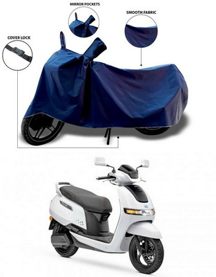 SEBONGO Waterproof Two Wheeler Cover for TVS(Blue)