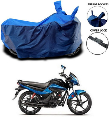 ANTHUB Waterproof Two Wheeler Cover for Hero(Splendor I Smart, Blue)