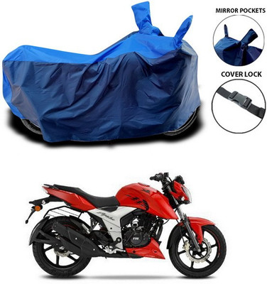 SEBONGO Waterproof Two Wheeler Cover for TVS(Apache RTR 160 4V, Blue)