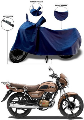 SEBONGO Waterproof Two Wheeler Cover for TVS(Radeon, Blue)