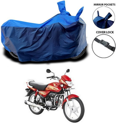 ANTHUB Waterproof Two Wheeler Cover for Hero(HF Deluxe, Blue)
