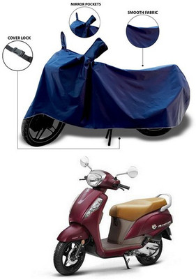 SEBONGO Waterproof Two Wheeler Cover for Suzuki(Access 125, Blue)