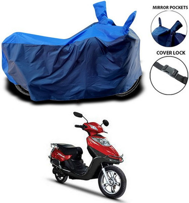 SEBONGO Waterproof Two Wheeler Cover for Hero(Electric Flash, Blue)