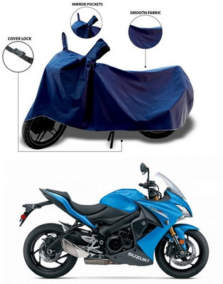 SEBONGO Waterproof Two Wheeler Cover for Suzuki(GSX, Blue)
