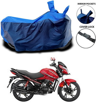 ANTHUB Waterproof Two Wheeler Cover for Hero(Glamour i3s, Blue)