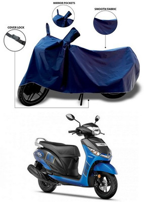 ANTHUB Waterproof Two Wheeler Cover for Yamaha(Alpha, Blue)