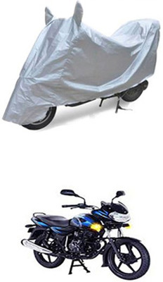 Z Tech Two Wheeler Cover for Bajaj(Discover 125 DTS-i, Silver)