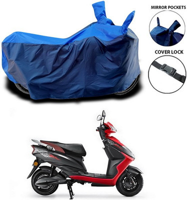 SEBONGO Two Wheeler Cover for Ampere(Zeal, Blue)