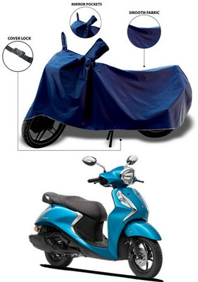 SEBONGO Waterproof Two Wheeler Cover for Yamaha(Fascino, Blue)
