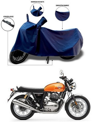SEBONGO Waterproof Two Wheeler Cover for Royal Enfield(Classic 350, Blue)