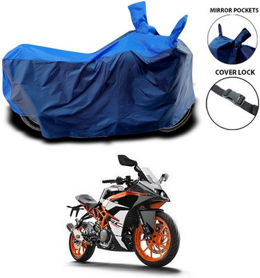 SEBONGO Waterproof Two Wheeler Cover for KTM(RC 390, Blue)