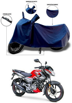 SEBONGO Waterproof Two Wheeler Cover for Bajaj(Pulsar 160 NS DTS-i, Blue)