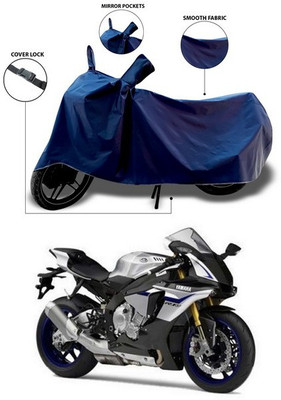 ANTHUB Waterproof Two Wheeler Cover for Yamaha(YZF R1M, Blue)