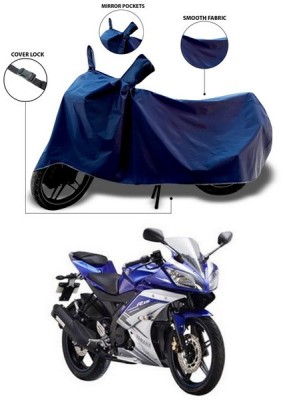 ANTHUB Waterproof Two Wheeler Cover for Yamaha(YZF R15 S, Blue)