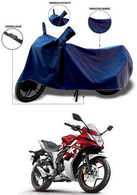 SEBONGO Waterproof Two Wheeler Cover for Suzuki(Gixxer SF, Blue)