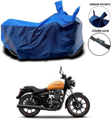 SEBONGO Waterproof Two Wheeler Cover for Royal Enfield(Thunderbird 500, Blue)