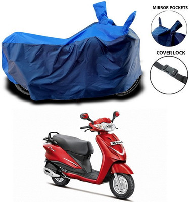ANTHUB Waterproof Two Wheeler Cover for Hero(Duet, Blue)