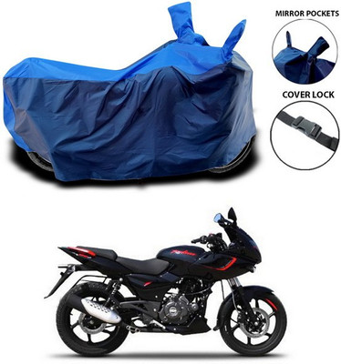 SEBONGO Waterproof Two Wheeler Cover for Bajaj(Pulsar 180 DTS-i, Blue)