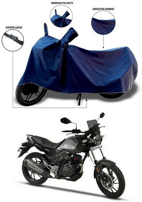 SEBONGO Waterproof Two Wheeler Cover for Hero(Xpulse 200T, Blue)