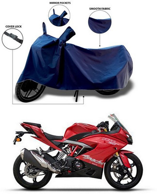 SEBONGO Waterproof Two Wheeler Cover for TVS(Apache RR 310, Blue)