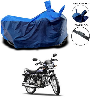 SEBONGO Waterproof Two Wheeler Cover for Hero(Splendor Pro, Blue)