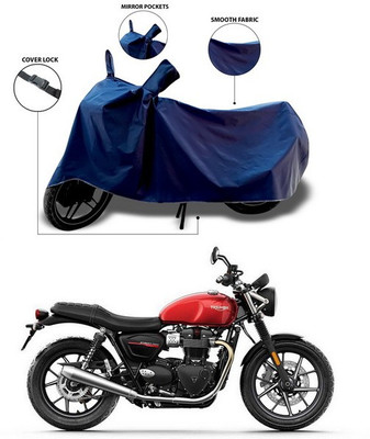 ANTHUB Waterproof Two Wheeler Cover for Triumph(Blue)