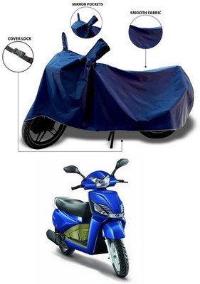 SEBONGO Waterproof Two Wheeler Cover for Mahindra(Gusto, Blue)