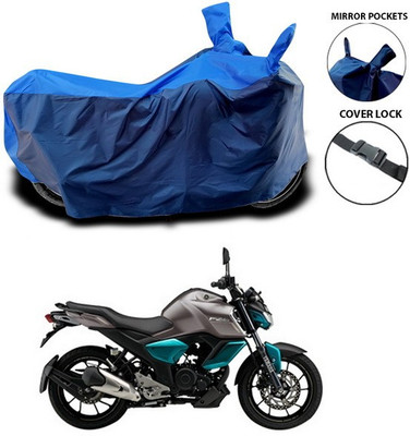 SEBONGO Waterproof Two Wheeler Cover for Yamaha(FZ S V3.0 FI, Blue)