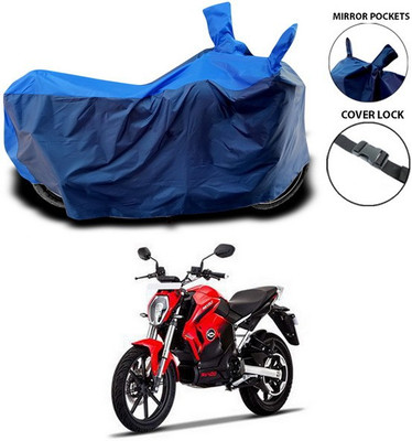 ANTHUB Waterproof Two Wheeler Cover for Revolt(RV 400, Blue)