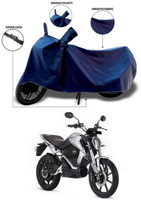 ANTHUB Waterproof Two Wheeler Cover for Revolt(RV 300, Blue)