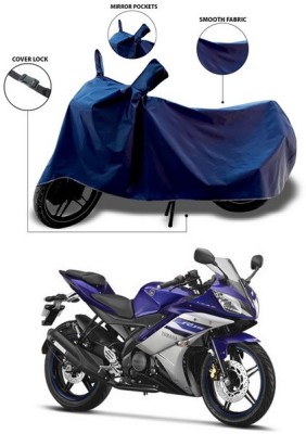 ANTHUB Waterproof Two Wheeler Cover for Yamaha(YZF R15 Ver 2.0, Blue)