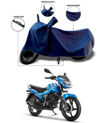 SEBONGO Waterproof Two Wheeler Cover for TVS(Victor, Blue)