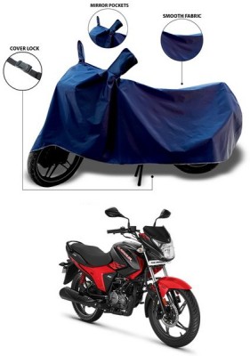 ANTHUB Waterproof Two Wheeler Cover for Hero(Glamour, Blue)