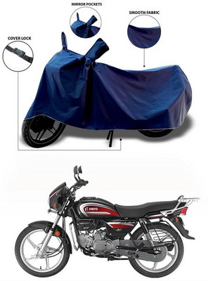 ANTHUB Waterproof Two Wheeler Cover for Hero(Splendor Plus, Blue)