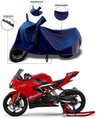 SEBONGO Waterproof Two Wheeler Cover for TVS(Apache RR 310, Blue)